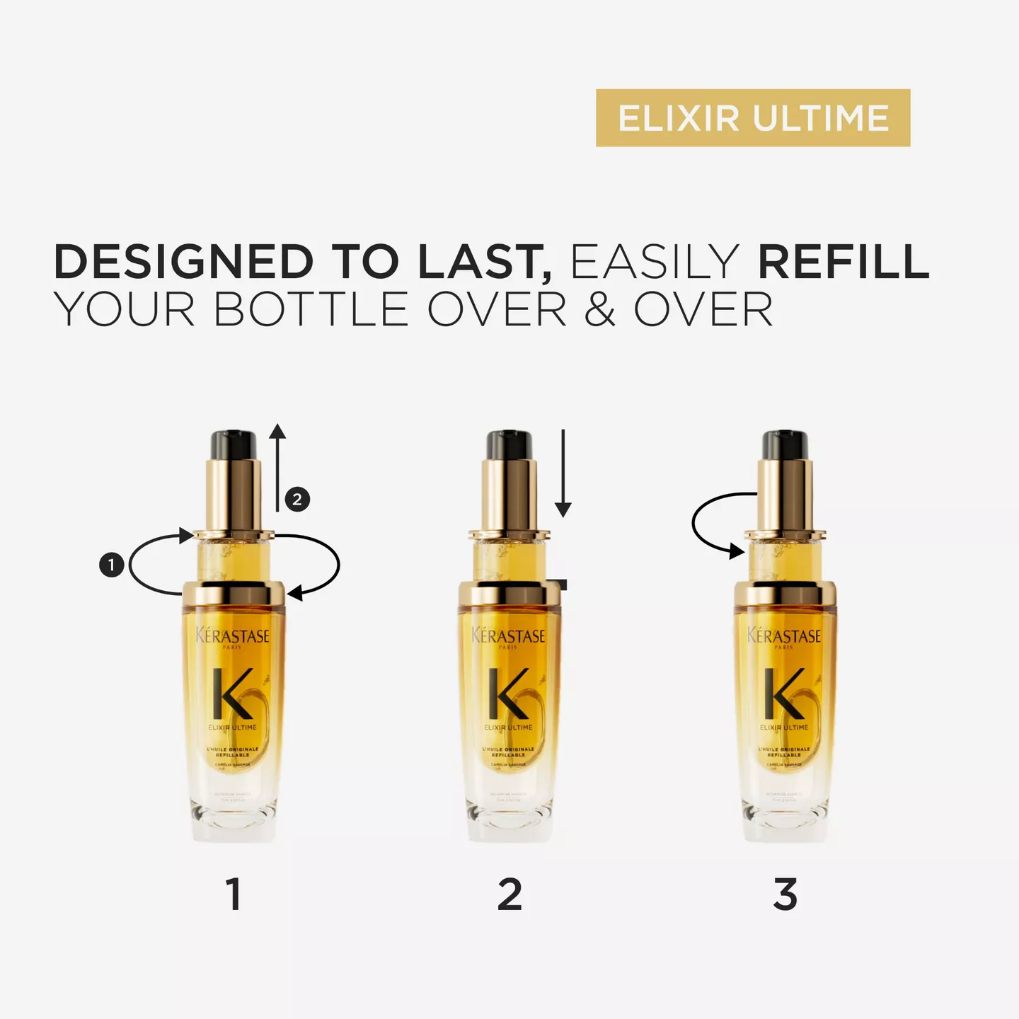 Elixir Ultime Refillable Hydrating Hair Oil - Image 11