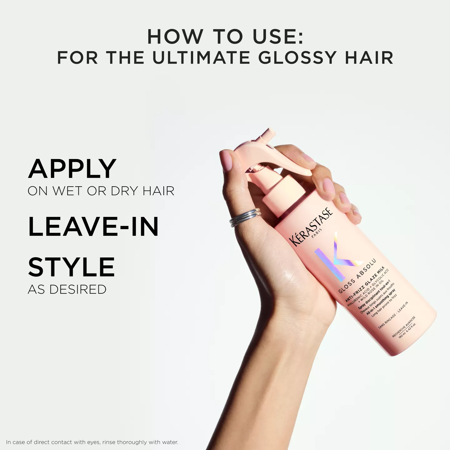 Gloss Absolu Glaze Milk Anti-Frizz Heat Protecting Spray - Image 9