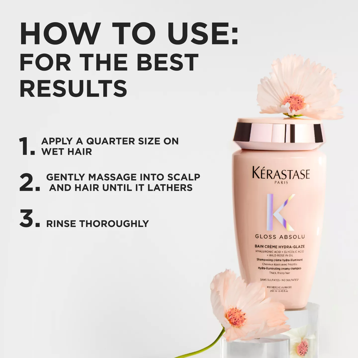 Gloss Absolu Bain Crème Hydra-Glaze Anti-Frizz Shampoo - Image 6